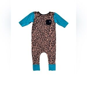Rags Size 18-24 Months Leopard Print Romper